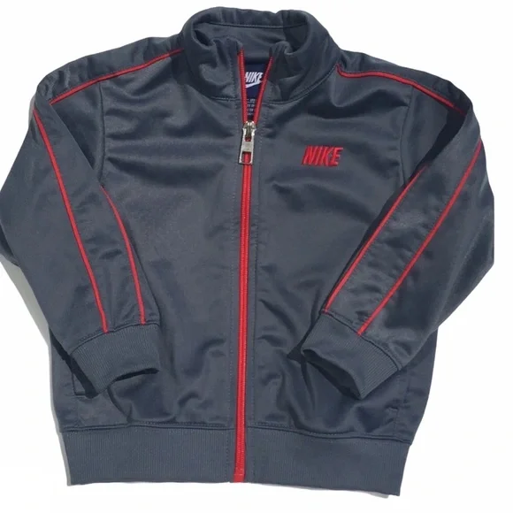 Nike Zip up Kids Jacket Gray/Red Size 18 month - Picture 4 of 8